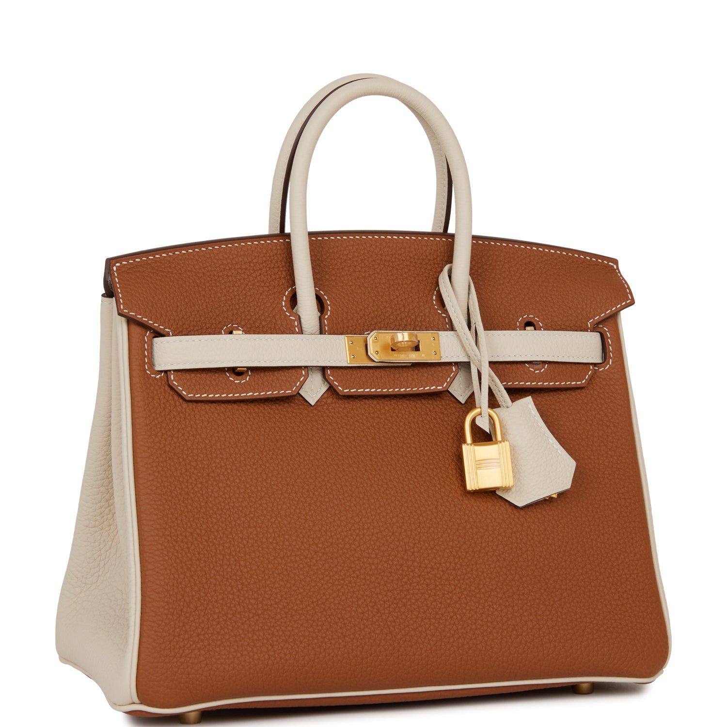 Hermes Birkin 25 Craie Togo Rose Gold Hardware - Ivory / New or Never Worn  / Togo in 2023